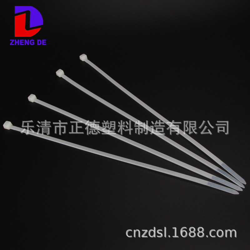 厂家直销尼龙扎带5*250/4.6mm 广告扎带 自锁式工业束线扎线带