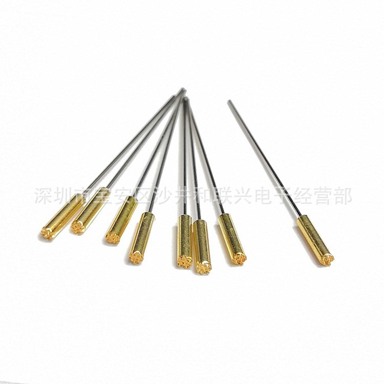 复合大头针 测试探针1.8*39*0.5 H 九爪梅花头 复合钢针