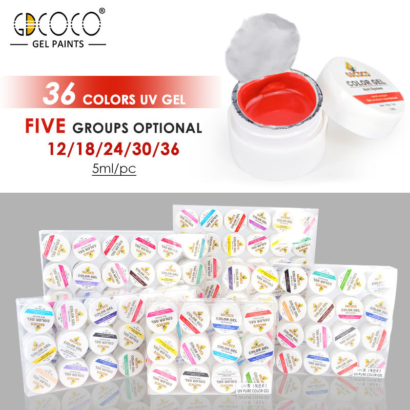 GDCOCO Nail Art Pure Color Painting Glue...
