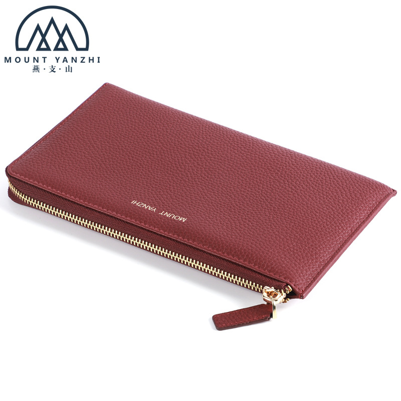 long wallet for traveling with zipper