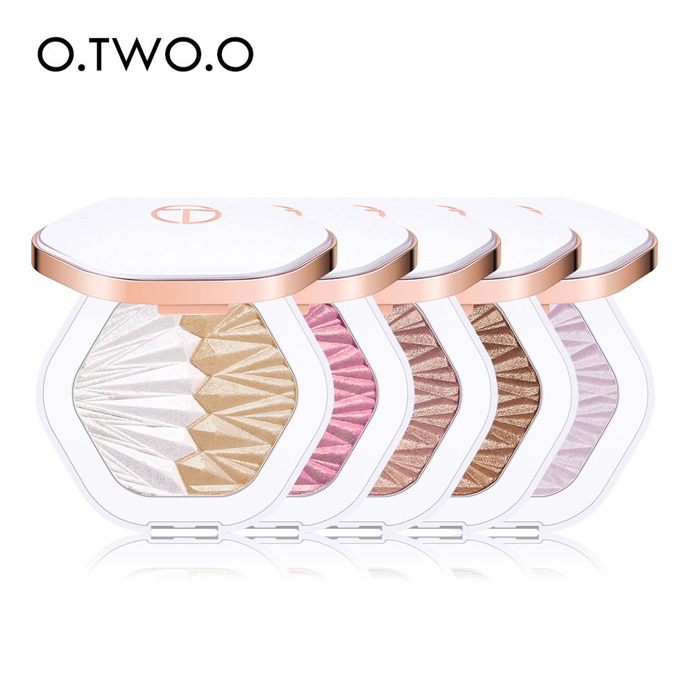 O.TWO.O Double color Highlight Powder Exquisite Silty Pearl Glitter powder A Use Honey powder