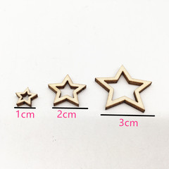 New Wooden Craft Item: Five-Pointed Star Hollow Wood Sheet, Handicraft Supply DIY Accessory Creative Model