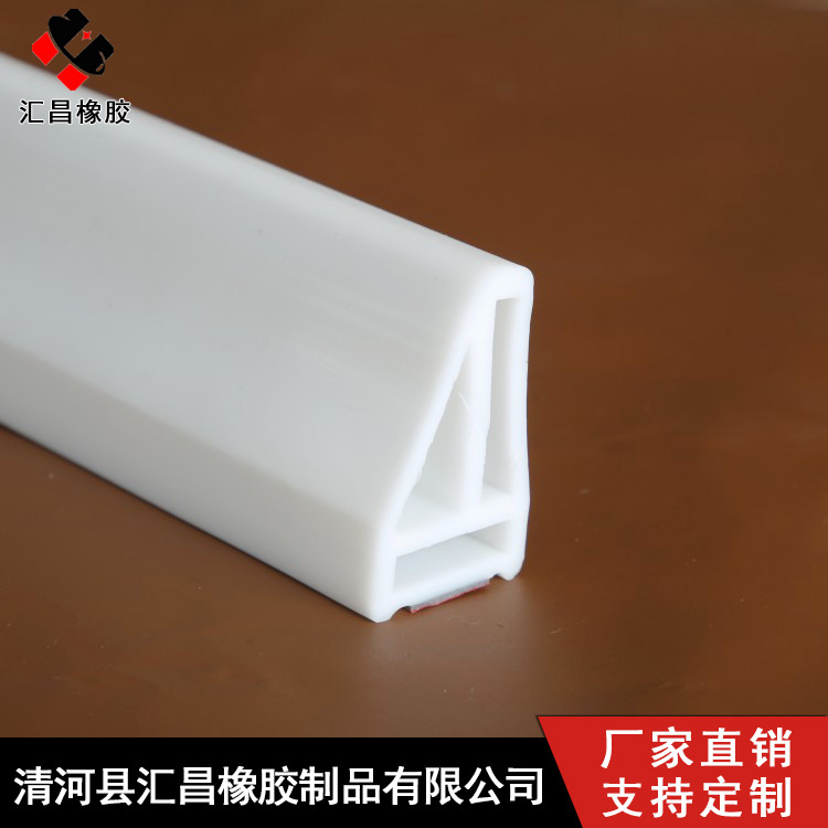 硅胶条制品厂家定制u型包边防撞硅胶密封条 耐高橡胶挤出密封条