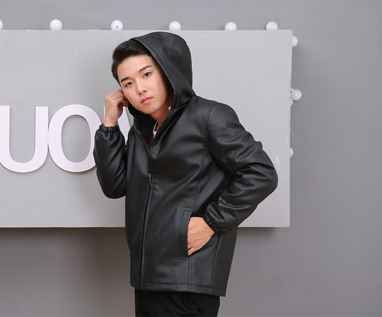 男士皮衣勞保工作服水産皮罩衣洗車修車服