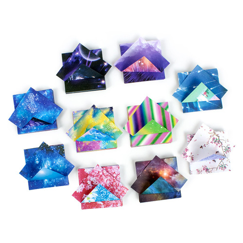 Starry sky paper small and medium size origami square material handmade paper crane children's colored paper double-sided constellation ancient style print