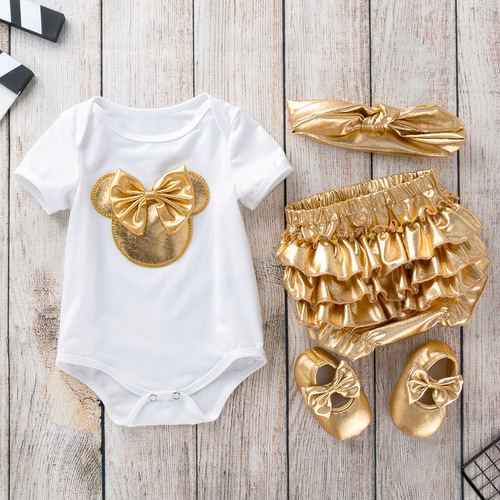 gold baby dresses Gold Lace Ivory Tulle Straps Wedding Flower Girl Dress 2T