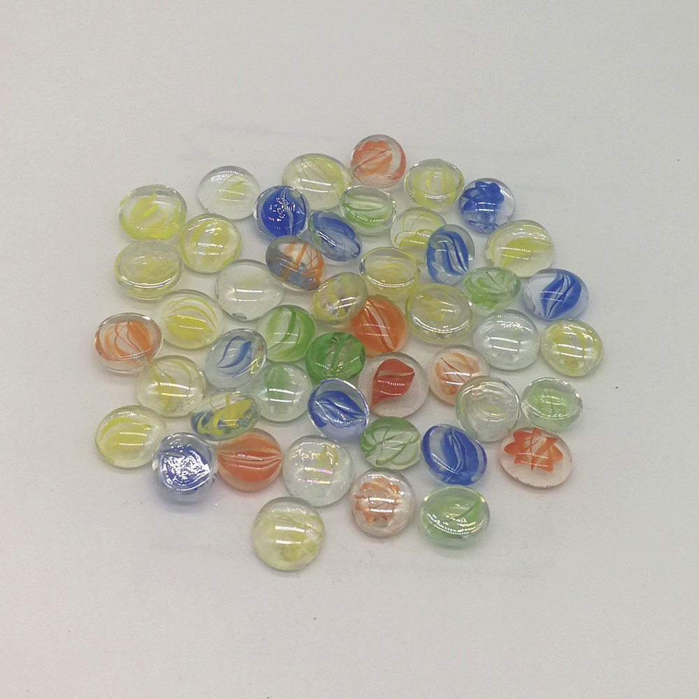 玻璃珠 花心扁珠  多种尺寸  颜色可选  鱼缸装饰 花瓶填充