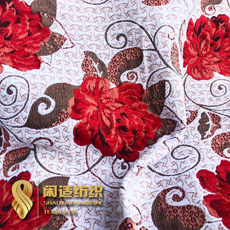 厂家直销外贸沙发南美风格唯美花朵图案牡丹玫瑰颜色多种来样定做