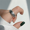 Retro ring, trend jewelry, silver 925 sample