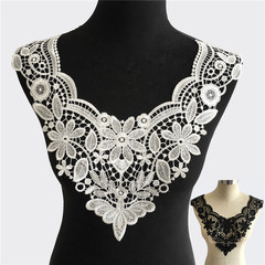 Polyester Black and White Lace Collar Handmade DIY Bouquet Lace Edge Clothing Accessory Lacing Lining Wholesale