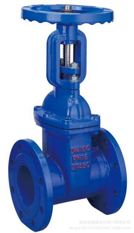 美科明杆球墨铸铁弹性座封闸阀Z41X-10/16Q DN65 100 150 200