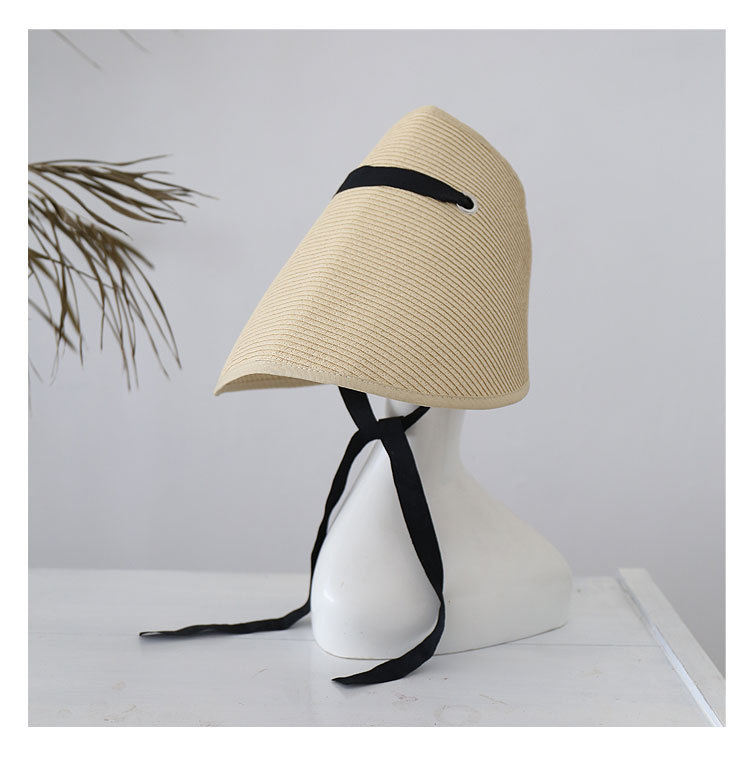 Fashion Sunscreen Big Brim Empty Top Straw Hat display picture 4