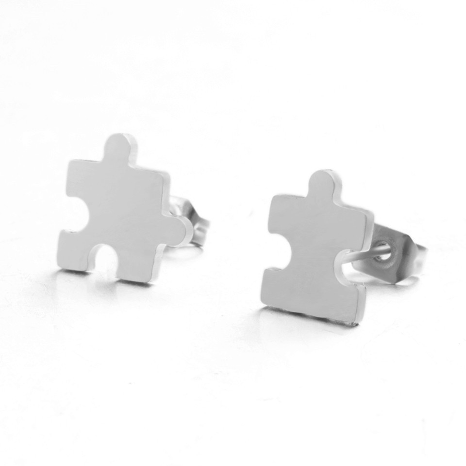 Simple Fun Puzzle Alloy Earrings Wholesale display picture 3