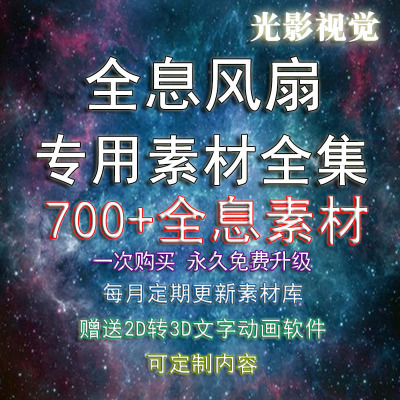 3D广告机风扇屏三维动画3D动画全息投影仪裸眼3DLED屏专用素材|ms