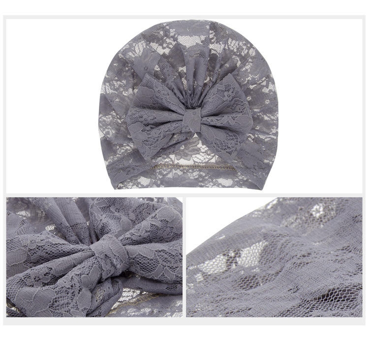 Fashion Children's Lace Hat Bowknot Lace Hood Hat Wholesale Nihaojewelry display picture 3