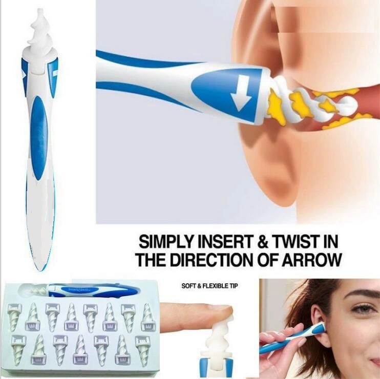 Трансграничные горячие продажи телевизионных продуктов Многофункциональный спиральный очиститель ушной серы для удаления ушной серы мягкий инструмент для удаления ушей
