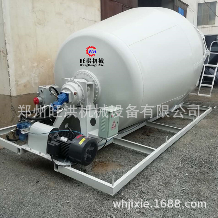小型商砼车 出料流畅无泄漏商混搅拌车 山区履带式自动上料搅拌车