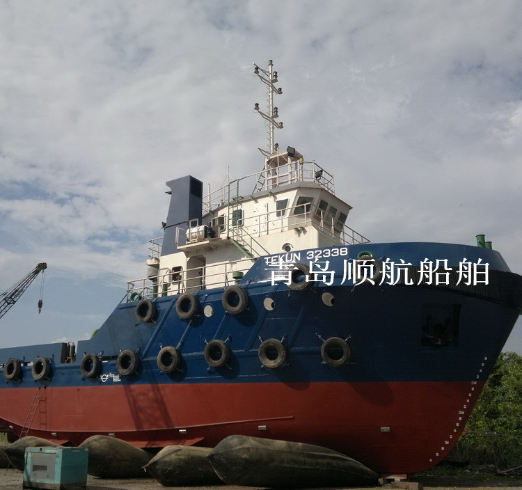 天然橡胶船舶上排下水专用气囊 重工船舶用上下水气囊