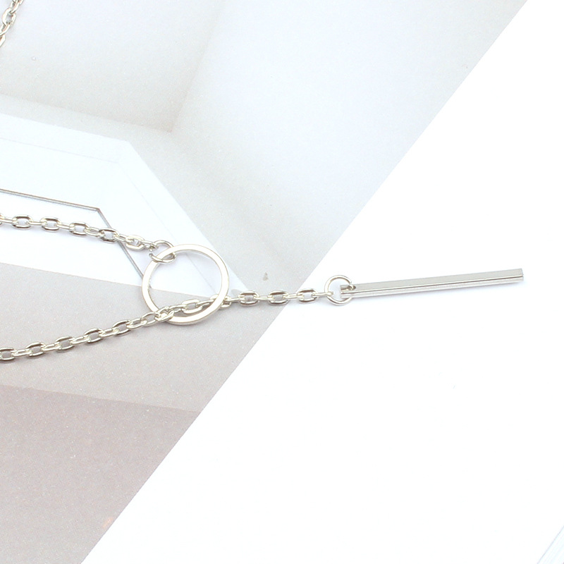 7g Weight Necklace Classification Wedding, Travel Occasion Alloy Material Women'S Gender Plating Design Simple Style Style Gold, Silver Color Fashion Retro Necklace 5