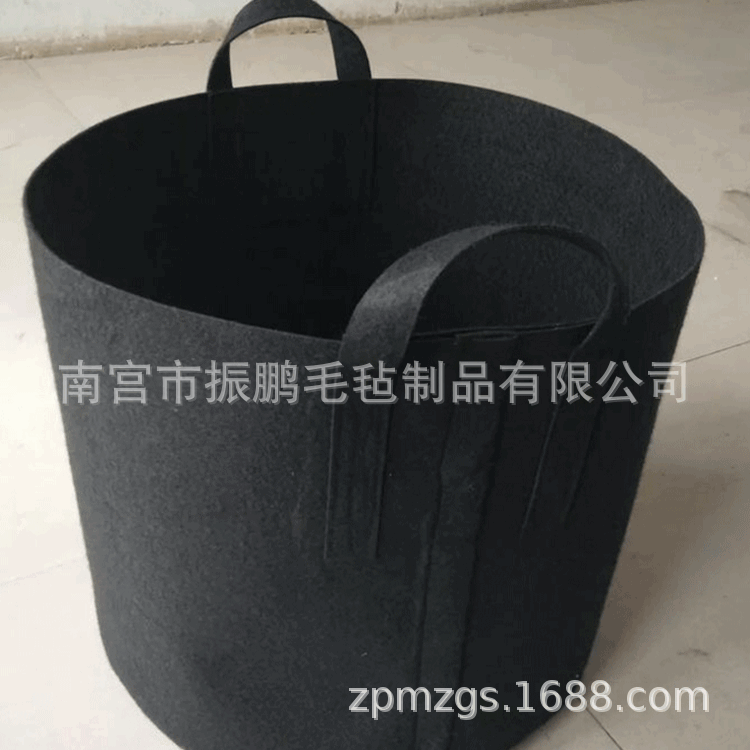 厂家供应大号手提毛毡种植桶 种植袋毛毡植物种植桶各种尺寸齐全