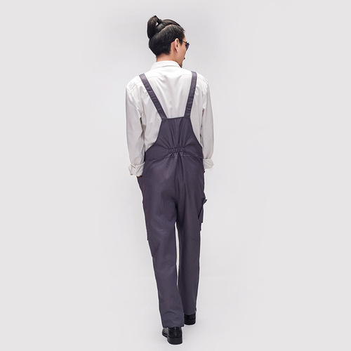 Workwear Factory Uniform Automotive Protective Coveralls Overalls with Belt Pants Durable Suspender Pants