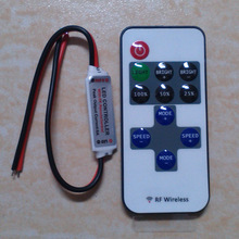 工厂直销RF控制器迷你RF控制器11键单色控制器RF无线灯条灯带控制