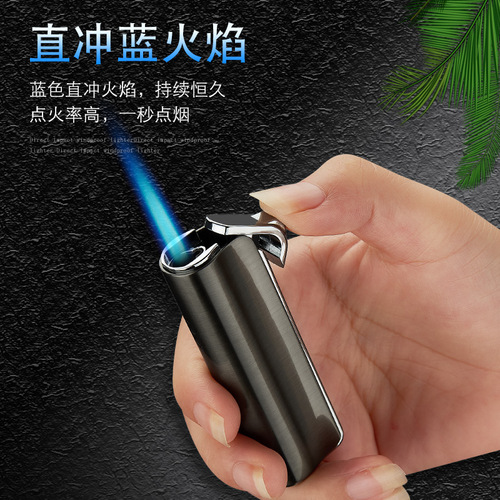 MW5190 semi-cylinder inflatable direct injection lighter conventional heavy model windproof lighter smoking accessories wholesale
