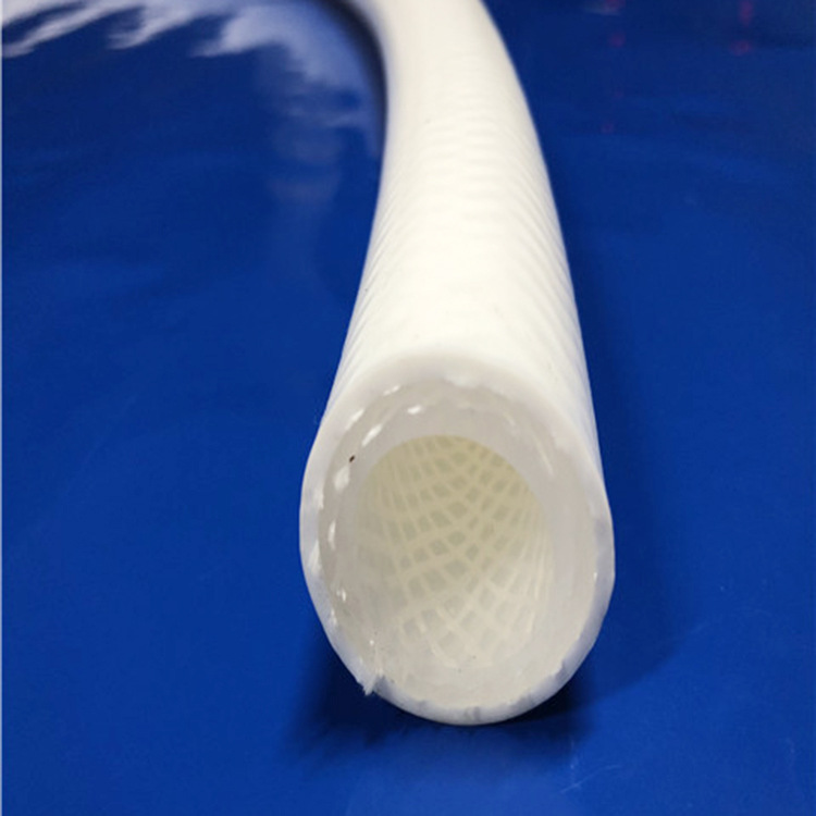 DN50卫生级夹线硅胶管 透明无味编织硅胶管 食品级橡胶软管