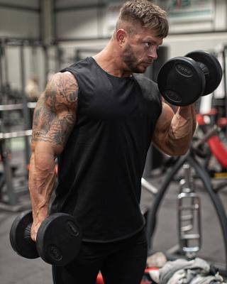 2019 muscle vest Bodybuilding motion Solid pure cotton Broad shoulders vest summer Men's Manufactor Direct selling