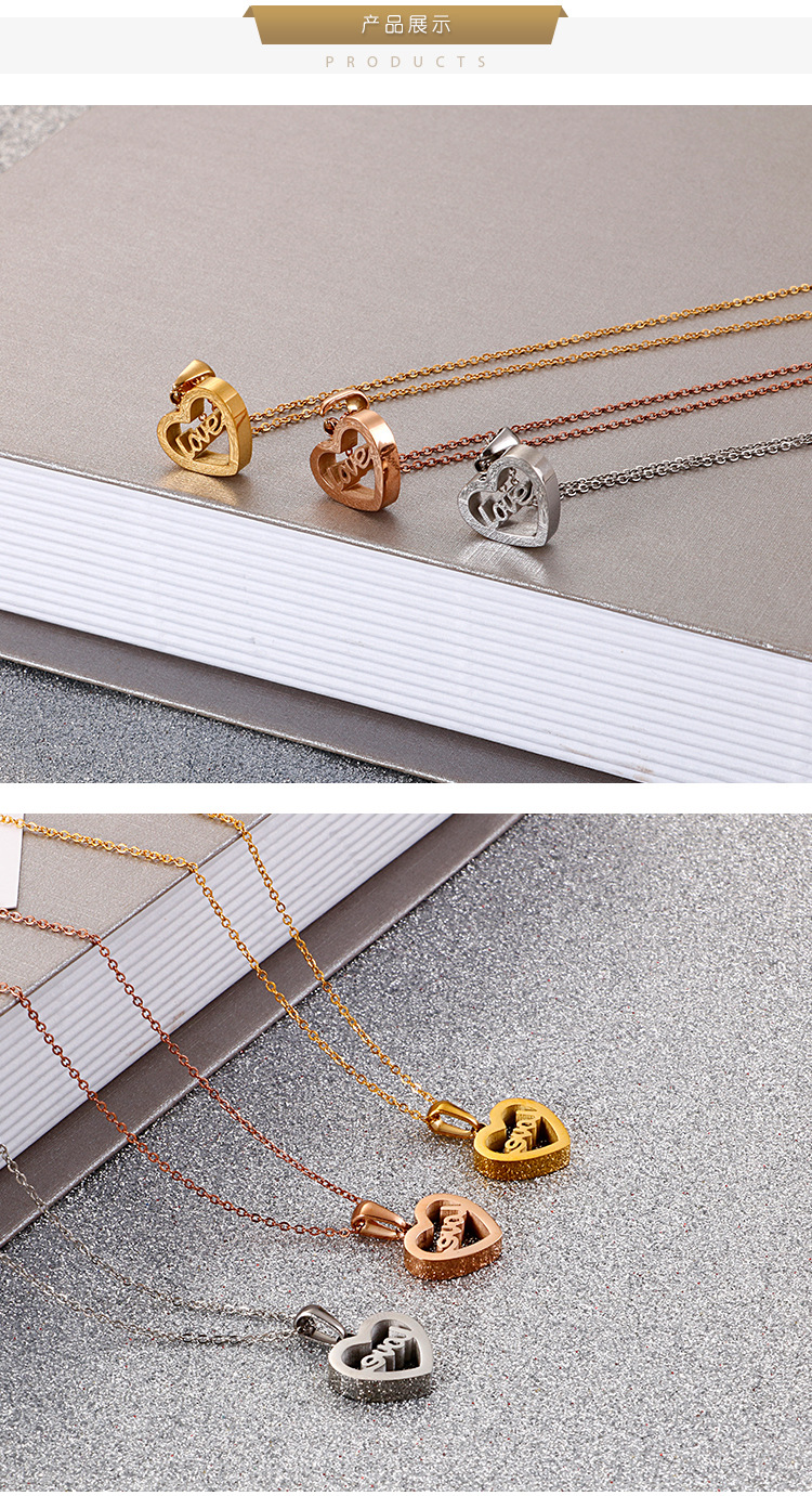 Necklace Classification PVD Coated 18K Gold Plated Titanium Steel Korean Style Waterproof Non Tarnish Necklace