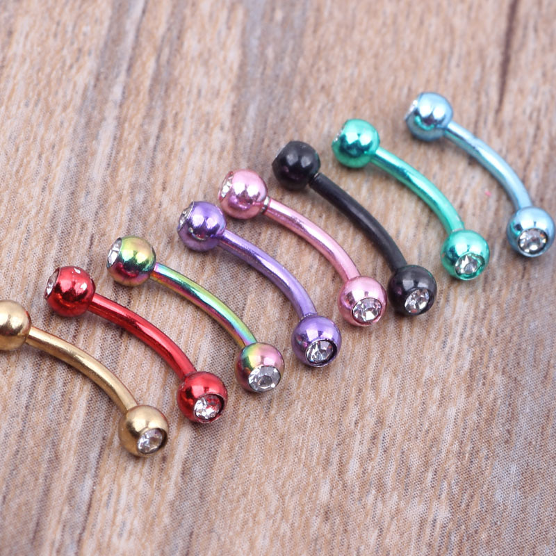 Pointed titanium steel lip stud product view