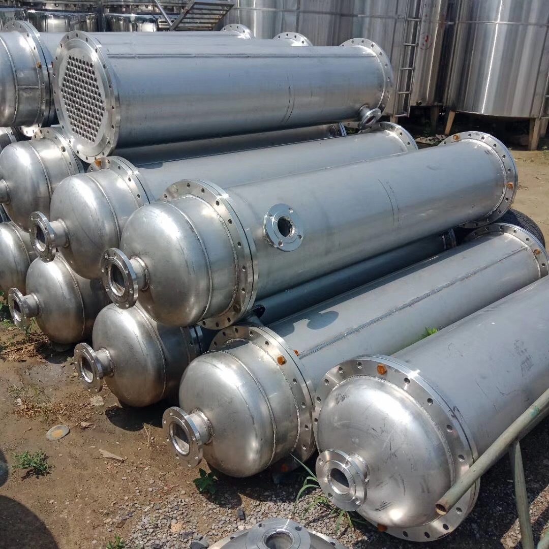 二手300平方钛材冷凝器 钛管冷凝器 二手螺旋板冷凝器