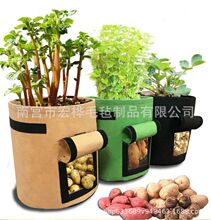 加厚室内植物内外种植桶土豆蔬菜毛毡土豆桶室内外无纺布番茄毛毡