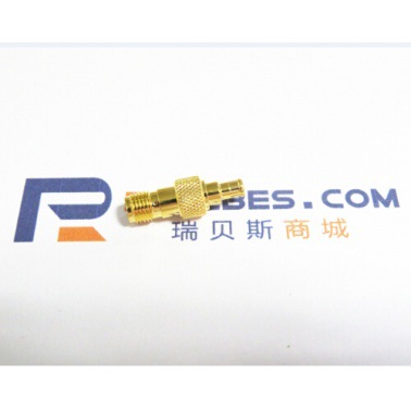 SMA公头转MCX母头，直通，DC-6GHz，铜镀金，同轴转接器