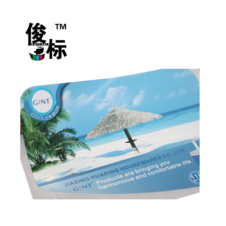 定制不干胶标签铜版纸标签彩色印刷透明标签卷筒空白标签