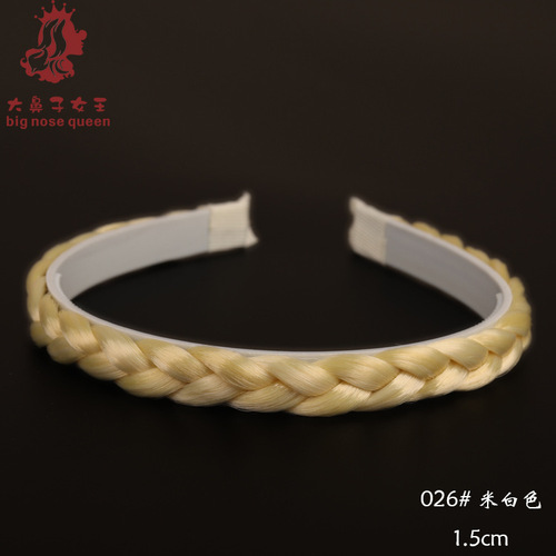 Wig cap with teeth braided ribbon, fashionable braided headband, hair accessory for braiding, hair accessory with ribbon