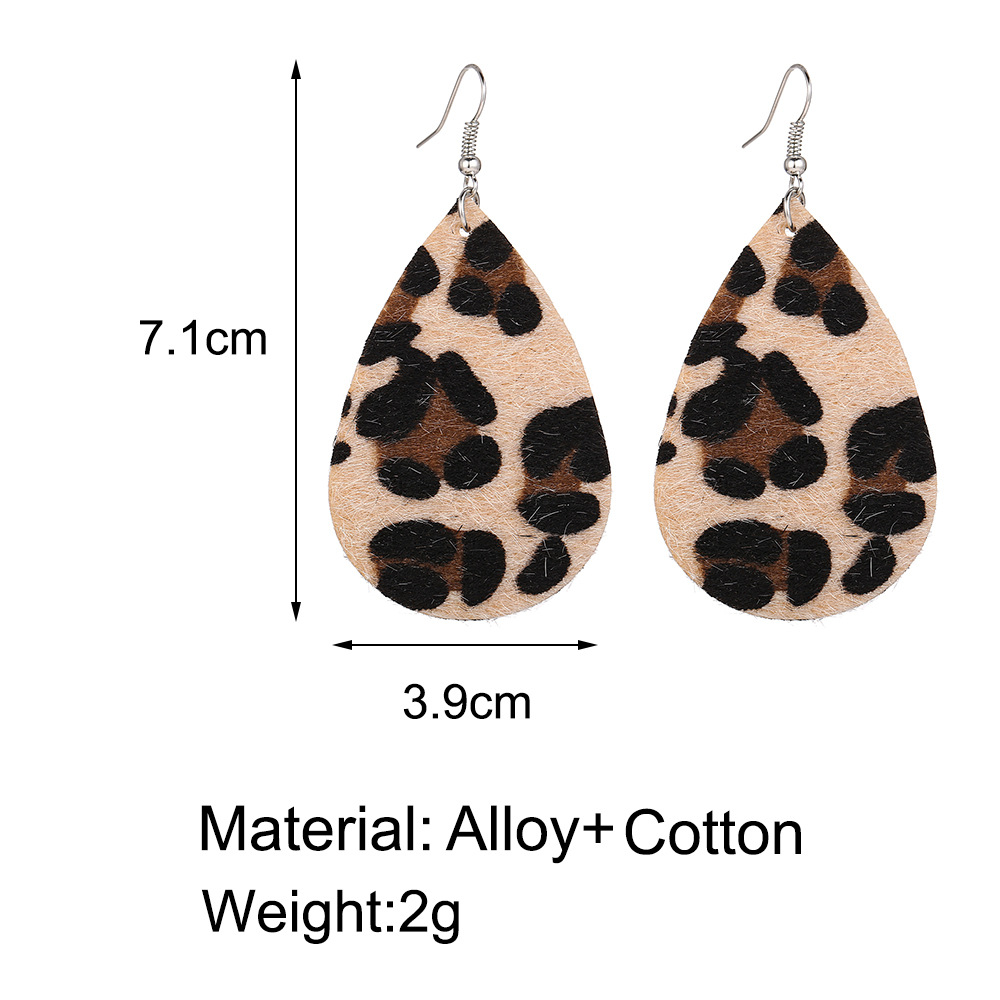 New Retro Earring Creative Leopard Print Earrings For Women display picture 1