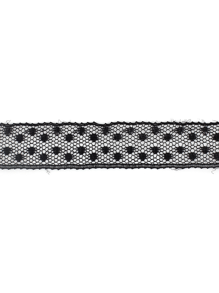 Alloy, Lace Material Simple Style Polka Dots Alloy Lace Choker Wholesale