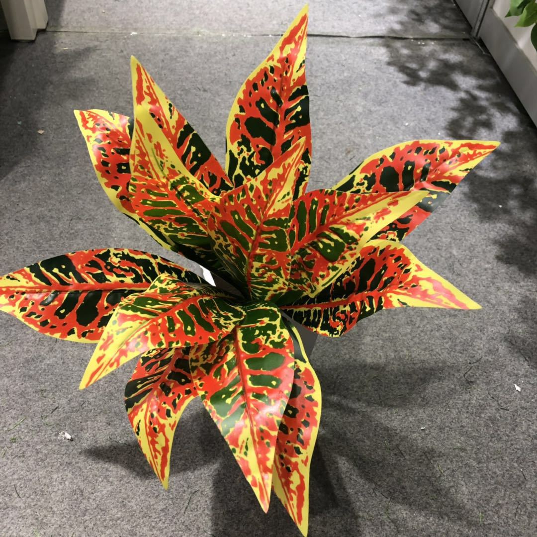 DIY artificial bird's nest fern, magnolia leaf, artificial plant wall accessories, small bonsai, green plants, hand-felt leaves, Brazilian wood detail image 12