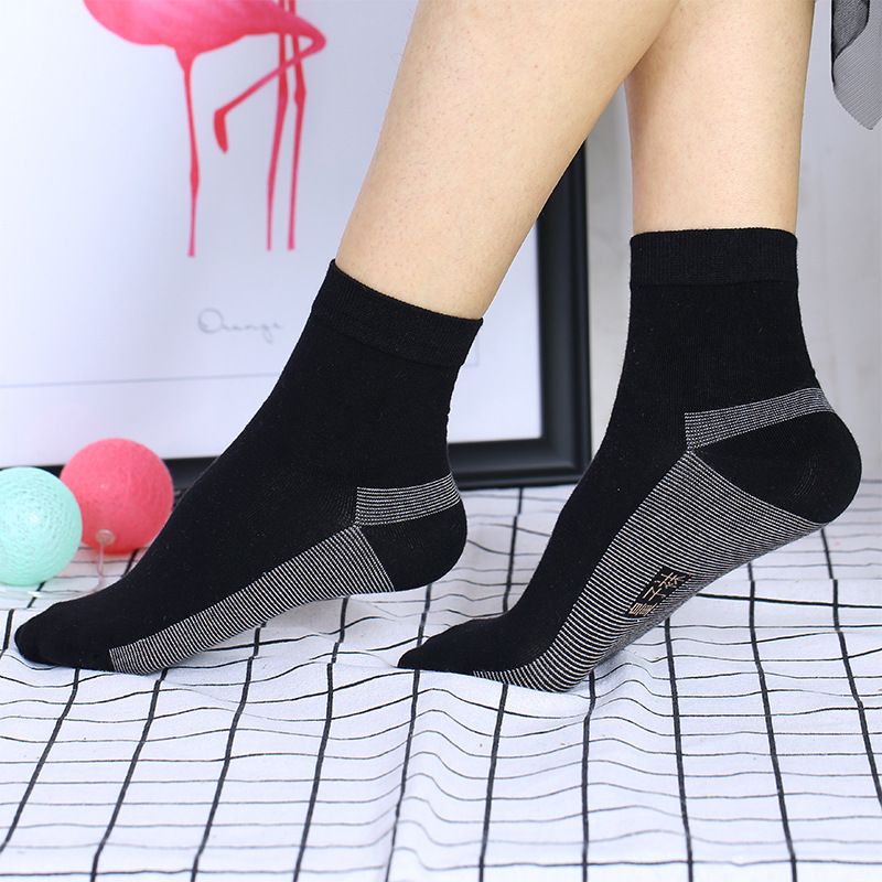 Copper-Colored Line Fiber Magnetic Fiber Antibacterial and Deodorant Socks Conductive Socks Anti-Static Quantum Energy Socks Functional Socks