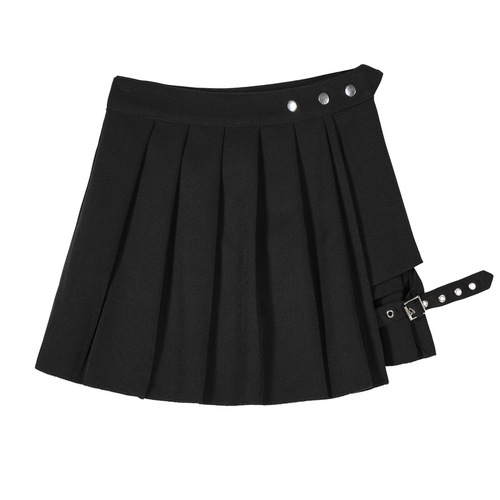 Black jazz dance mini skirts punk rock pole dance short above knee length skirt  feels leg ring skirt pleated skirt for women girls 