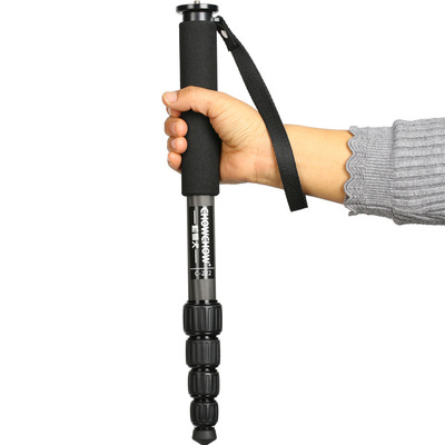 松狮犬C-222独脚架数码单反相机摄像机微单脚架便旅游方便收纳短