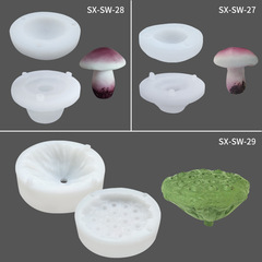 Three Trust Food Mushroom Mousse Cake Silicone Mold Ice Cream Mold DIY Creative Baking Tools