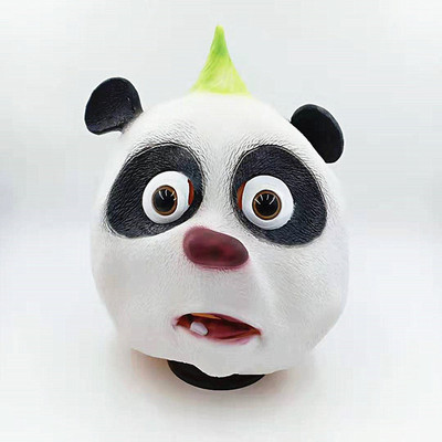 乳胶动物熊猫和小鼹鼠 儿童表演道具 酒吧派对直播可爱搞笑面具|ms