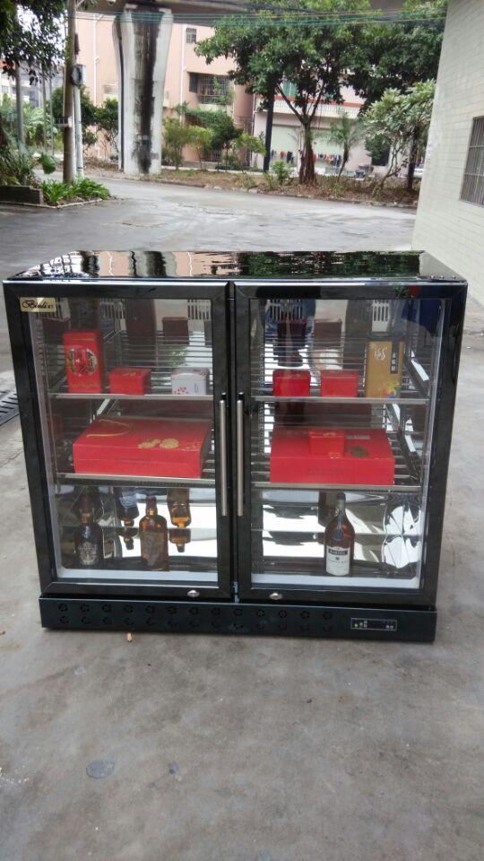 酒吧风冷冷藏玻璃门吧台饮料柜 酒水展示柜 KTV酒吧冰柜小型冰箱