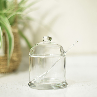 源头工厂直销透明玻璃调味罐造型美观支持定制量大价优
