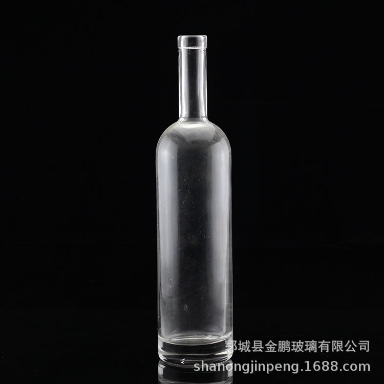 厂家直销定制500毫升喷涂烤花白酒瓶配防盗塑料盖