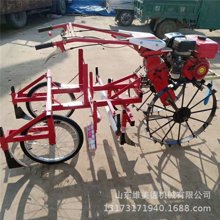 花生播种机 施肥起垄覆膜机 新款双行播种覆膜机 覆膜机 专业生产