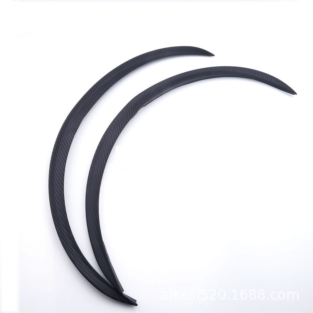 汽车碳纤维轮眉挡泥板3D轮眉划痕遮挡胶条防擦蹭刮改装通用|ms