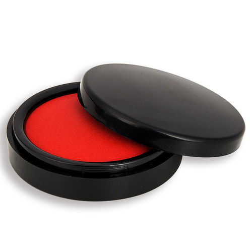 Deli 9868φ70mm/9869/9870 round plastic shell financial accounting special fast-drying ink pad red